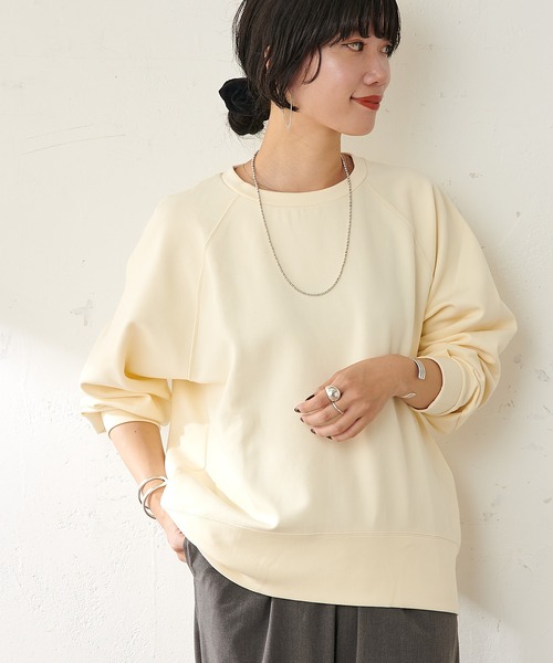 SHENERY(シーナリー)の「ダンボールスウェットプルオーバー(スウェット・レディース・ネイビー/オレンジ/アイボリー・FREE)」の10枚目の写真