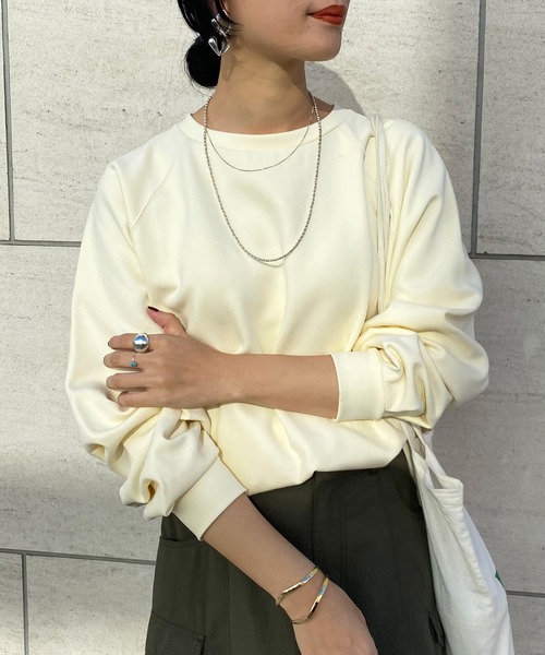 SHENERY(シーナリー)の「ダンボールスウェットプルオーバー(スウェット・レディース・ネイビー/オレンジ/アイボリー・FREE)」の7枚目の写真