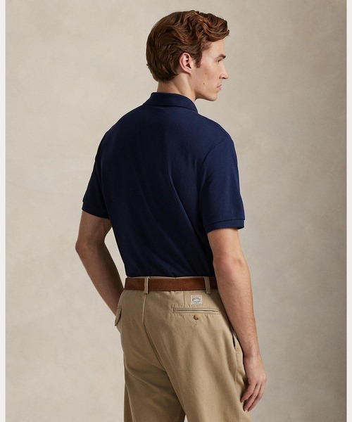 POLO RALPH LAUREN（ポロ ラルフ ローレン）の「クラシック フィット メッシュ ポロ シャツ（ポロシャツ・メンズ・ブルー・XL/XS/XXL/S/M/L）」の4枚目の写真