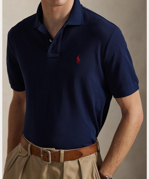POLO RALPH LAUREN（ポロ ラルフ ローレン）の「クラシック フィット メッシュ ポロ シャツ（ポロシャツ・メンズ・ブルー・XL/XS/XXL/S/M/L）」の3枚目の写真