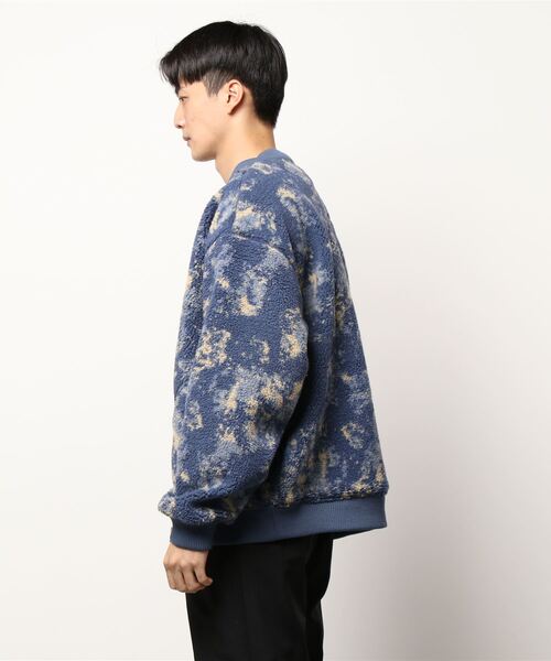 Mark Gonzales（マーク・ゴンザレス）の「【 Mark Gonzales / マークゴンザレス 】 MA-1タイプ ボア フリース ジャケット（MA-1・メンズ・ブルー/ベージュ/オフホワイト・XL/M/L）」の7枚目の写真