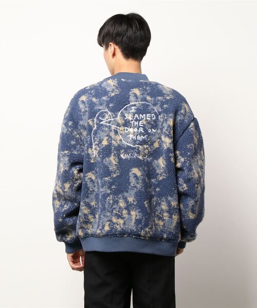 Mark Gonzales（マーク・ゴンザレス）の「【 Mark Gonzales / マークゴンザレス 】 MA-1タイプ ボア フリース ジャケット（MA-1・メンズ・ブルー/ベージュ/オフホワイト・XL/M/L）」の8枚目の写真