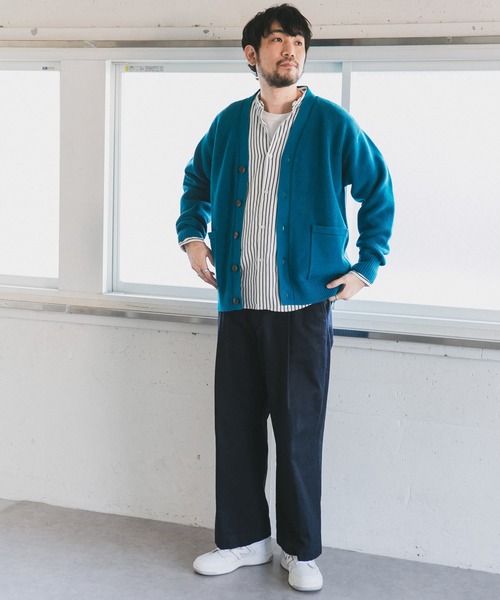 URBAN RESEARCH DOORS(アーバンリサーチドアーズ)の「ハードニットカーディガン(カーディガン/ボレロ・メンズ・チャコールグレー/ホワイト系その他/ブルー系その他・40/38)」の21枚目の写真