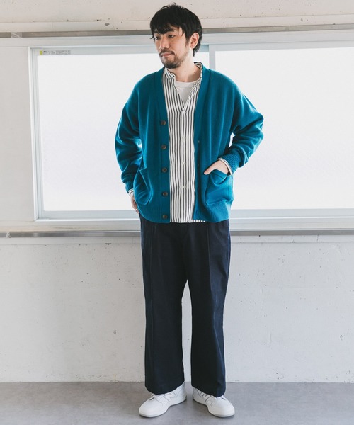 URBAN RESEARCH DOORS(アーバンリサーチドアーズ)の「ハードニットカーディガン(カーディガン/ボレロ・メンズ・チャコールグレー/ホワイト系その他/ブルー系その他・40/38)」の12枚目の写真