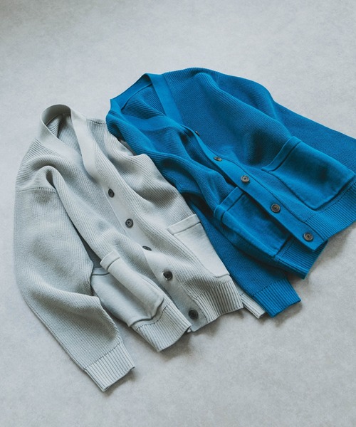 URBAN RESEARCH DOORS(アーバンリサーチドアーズ)の「ハードニットカーディガン(カーディガン/ボレロ・メンズ・チャコールグレー/ホワイト系その他/ブルー系その他・40/38)」の15枚目の写真