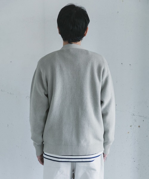 URBAN RESEARCH DOORS(アーバンリサーチドアーズ)の「ハードニットカーディガン(カーディガン/ボレロ・メンズ・チャコールグレー/ホワイト系その他/ブルー系その他・40/38)」の20枚目の写真