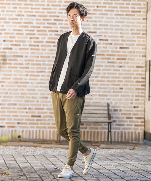 CALL&RESPONSE（コールアンドレスポンス）の「mj8343-マキシマムストレッチ-ノーカラーブルゾン（ブルゾン・メンズ・ブラック/ベージュ・5/2/4）」の14枚目の写真