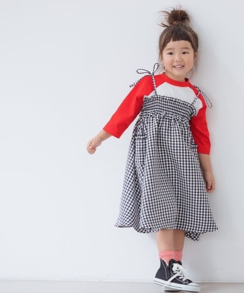 LOWRYS FARM（ローリーズファーム）の「ラグランプリントＴシャツ　265633（Tシャツ/カットソー・キッズ・ブラック/レッド/ブルー・110cm/120cm/130cm/140cm/150cm）」の7枚目の写真