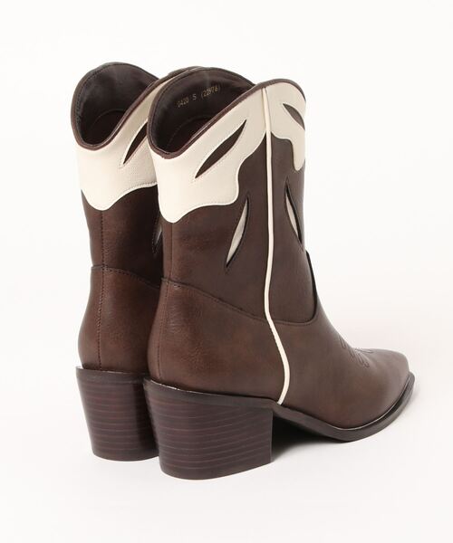 LAGUA GEM(ラグアジェム)の「WESTERN SHORT BOOTS(ブーツ・レディース・ブラック/ブラウン・SMALL/MEDIUM/LARGE)」の13枚目の写真