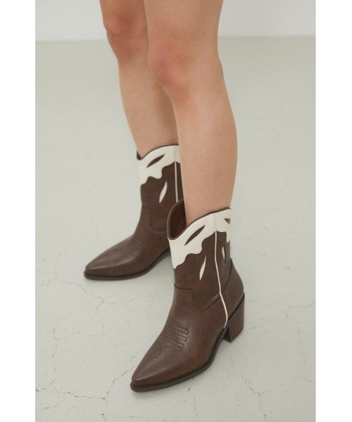 LAGUA GEM(ラグアジェム)の「WESTERN SHORT BOOTS(ブーツ・レディース・ブラック/ブラウン・SMALL/MEDIUM/LARGE)」の19枚目の写真