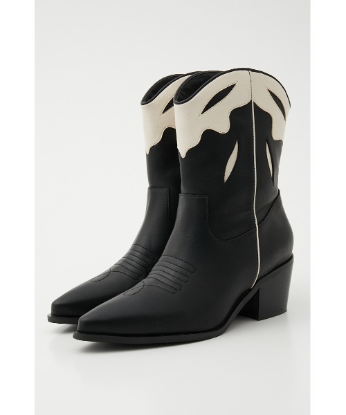 LAGUA GEM(ラグアジェム)の「WESTERN SHORT BOOTS(ブーツ・レディース・ブラック/ブラウン・SMALL/MEDIUM/LARGE)」の11枚目の写真