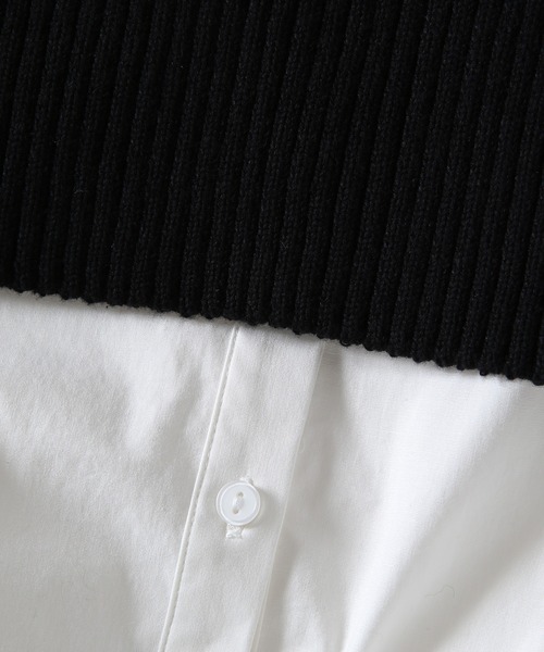 ADAM ET ROPE'(アダムエロペ)の「【一部直営店舗・WEB限定】ビスチェコンビシャツワンピース(シャツワンピース・レディース・ダークグリーン/ホワイト系その他/ブルー系その他4・FREE)」の21枚目の写真