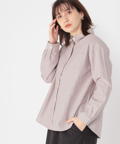 studio CLIP（スタディオクリップ）の「製品染めオックスシャツ（シャツ/ブラウス・レディース・その他1/ライトブルー/その他2・MEDIUM/LARGE）」の3枚目の写真