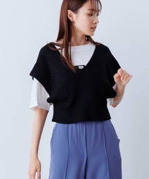 2WAYカシュクールニットベスト