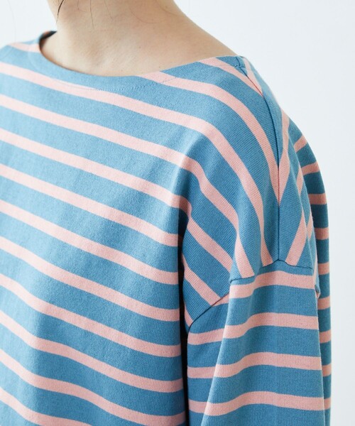 カラーボーダーバスクロングスリーブTシャツ