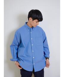 green label relaxing | FINE BASIC オックスストレッチ ビッグ ボタンダウン シャツ -ストレッチ- OVLG(シャツ/ブラウス)