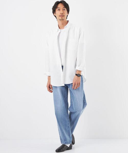 green label relaxing（グリーンレーベルリラクシング）の「FINE BASIC オックスストレッチ ビッグ ボタンダウン シャツ -ストレッチ- OVLG（シャツ/ブラウス・メンズ・コバルトブルー/ホワイト/その他1・XL/L/M/S/XXL）」の15枚目の写真