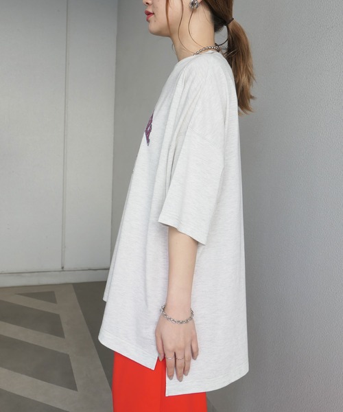 CORNERS（コーナーズ）の「イーグルプリントTシャツ（Tシャツ/カットソー・レディース・オフホワイト/スミクロ/オートミール/ホワイト系その他2/ブラック系その他/ブラック系その他3/ブラック/ブラック系その他2/ホワイト/ホワイト系その他/ホワイト系その他3・FREE）」の17枚目の写真