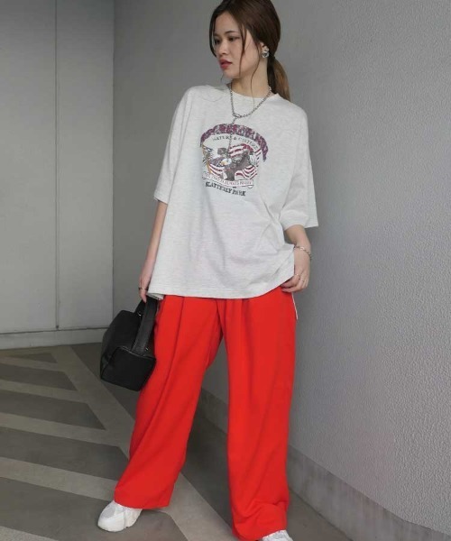 CORNERS（コーナーズ）の「イーグルプリントTシャツ（Tシャツ/カットソー・レディース・オフホワイト/スミクロ/オートミール/ホワイト系その他2/ブラック系その他/ブラック系その他3/ブラック/ブラック系その他2/ホワイト/ホワイト系その他/ホワイト系その他3・FREE）」の14枚目の写真