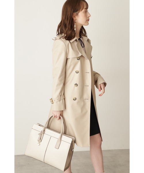 JILL STUART(ジルスチュアート)の「◆アウラトレンチコート ショート(トレンチコート・レディース・ベージュ・MEDIUM/SMALL)」の2枚目の写真