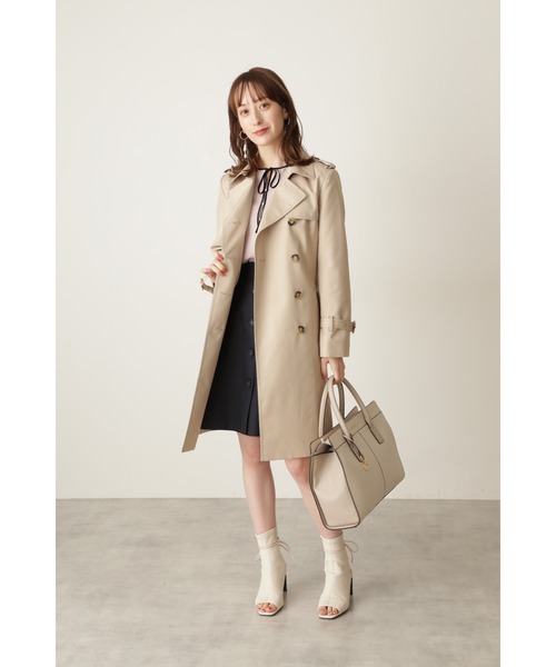 JILL STUART(ジルスチュアート)の「◆アウラトレンチコート ショート(トレンチコート・レディース・ベージュ・MEDIUM/SMALL)」の4枚目の写真