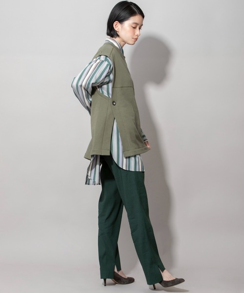 Munich（ミューニック）の「30/10フレンチテリーオーバージレ（Tシャツ/カットソー・レディース・ブラック/カーキ/ライトベージュ・FREE）」の5枚目の写真