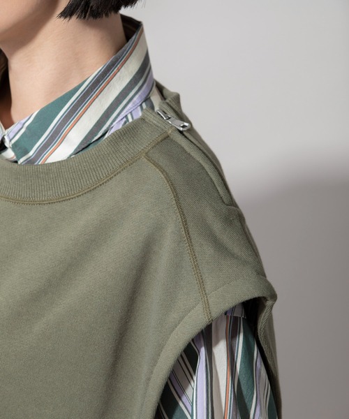 Munich（ミューニック）の「30/10フレンチテリーオーバージレ（Tシャツ/カットソー・レディース・ブラック/カーキ/ライトベージュ・FREE）」の11枚目の写真