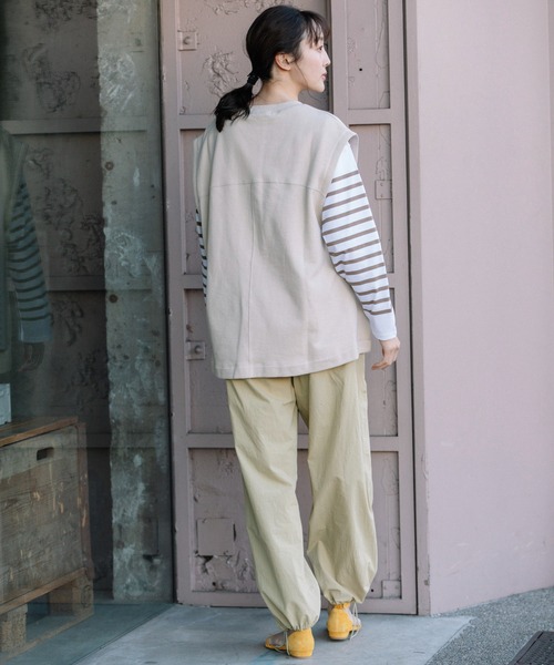 Munich（ミューニック）の「30/10フレンチテリーオーバージレ（Tシャツ/カットソー・レディース・ブラック/カーキ/ライトベージュ・FREE）」の17枚目の写真