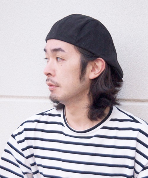 polcadot（ポルカドット）の「WASHED HUNTING／ウォッシュド ハンチング（ハンチング/ベレー帽・メンズ・アイボリー/ブルー/マスタード/ブラック/ベージュ・FREE）」の11枚目の写真