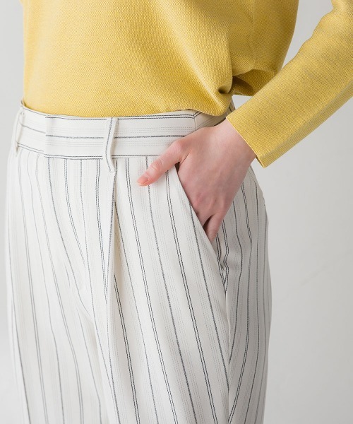 la.f…(ラエフ)の「HAUTEC ペグトップパンツ《セットアップ対応/洗濯機で洗える》(スラックス・レディース・ホワイト/ネイビー/グレー/ダークネイビー/ホワイト系その他・11号/7号/9号)」の9枚目の写真