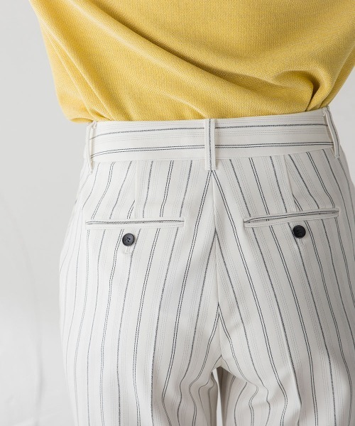 la.f…(ラエフ)の「HAUTEC ペグトップパンツ《セットアップ対応/洗濯機で洗える》(スラックス・レディース・ホワイト/ネイビー/グレー/ダークネイビー/ホワイト系その他・11号/7号/9号)」の10枚目の写真