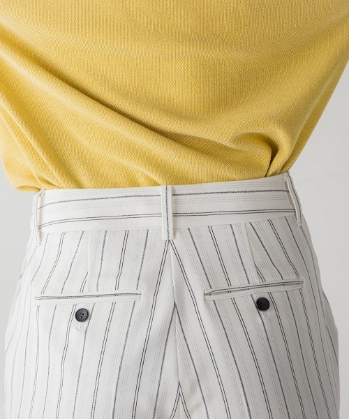 la.f…(ラエフ)の「HAUTEC ペグトップパンツ《セットアップ対応/洗濯機で洗える》(スラックス・レディース・ホワイト/ネイビー/グレー/ダークネイビー/ホワイト系その他・11号/7号/9号)」の11枚目の写真