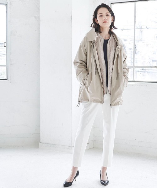 la.f…(ラエフ)の「HAUTEC ペグトップパンツ《セットアップ対応/洗濯機で洗える》(スラックス・レディース・ホワイト/ネイビー/グレー/ダークネイビー/ホワイト系その他・11号/7号/9号)」の20枚目の写真