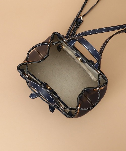 Samantha Thavasa（サマンサタバサ）の「Pomme d'espoir ポムディスポワール ステッチリュック（バックパック/リュック・レディース・ネイビー/キャメル/グレイッシュベージュ・FREE）」の12枚目の写真