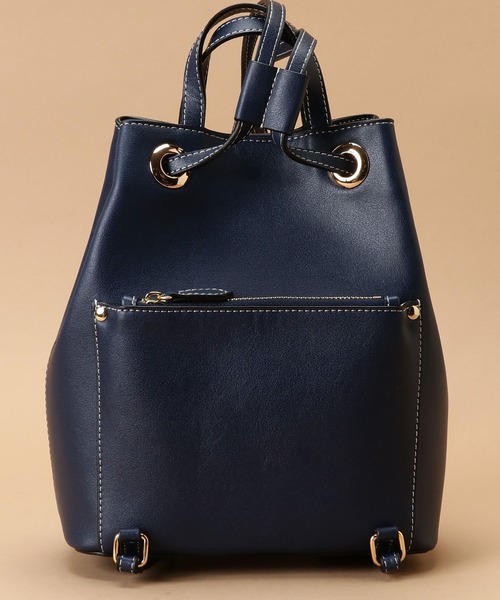 Samantha Thavasa（サマンサタバサ）の「Pomme d'espoir ポムディスポワール ステッチリュック（バックパック/リュック・レディース・ネイビー/キャメル/グレイッシュベージュ・FREE）」の15枚目の写真