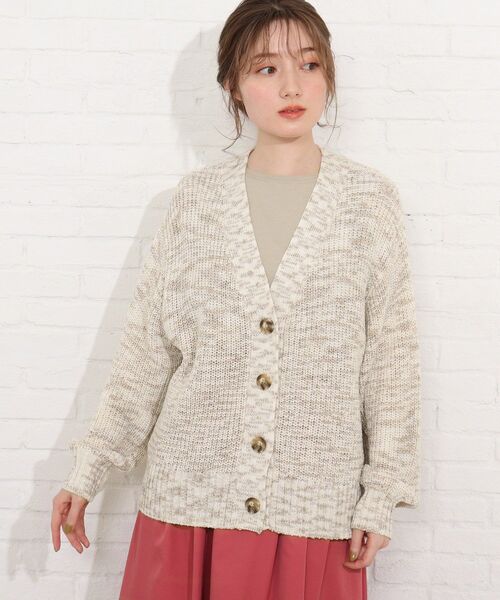 SHOO・LA・RUE（シューラルー）の「◆テープヤーンブレンドVネックカーディガン（カーディガン/ボレロ・レディース・ブルー/グリーン/ナチュラル/アイボリー系4・00）」の22枚目の写真