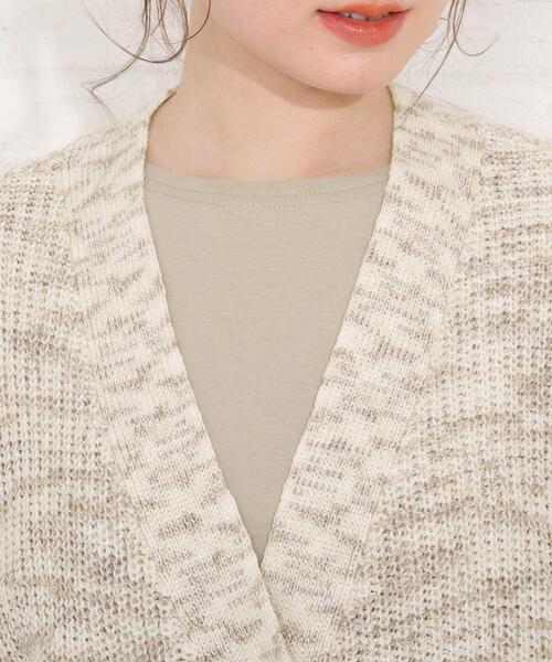 SHOO・LA・RUE（シューラルー）の「◆テープヤーンブレンドVネックカーディガン（カーディガン/ボレロ・レディース・ブルー/グリーン/ナチュラル/アイボリー系4・00）」の18枚目の写真