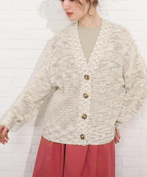 SHOO・LA・RUE（シューラルー）の「◆テープヤーンブレンドVネックカーディガン（カーディガン/ボレロ・レディース・ブルー/グリーン/ナチュラル/アイボリー系4・00）」の14枚目の写真