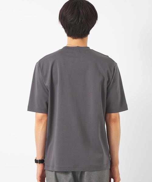 green label relaxing(グリーンレーベルリラクシング)の「オーガニックポンチ クルーネック 半袖 カットソー -抗菌- OVLG(Tシャツ/カットソー・メンズ・ブラック/ホワイト/ロイヤルブルー/モカ・S/M/XL/L/XXL)」の20枚目の写真