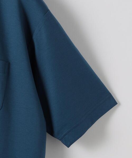 green label relaxing(グリーンレーベルリラクシング)の「オーガニックポンチ クルーネック 半袖 カットソー -抗菌- OVLG(Tシャツ/カットソー・メンズ・ブラック/ホワイト/ロイヤルブルー/モカ・S/M/XL/L/XXL)」の13枚目の写真