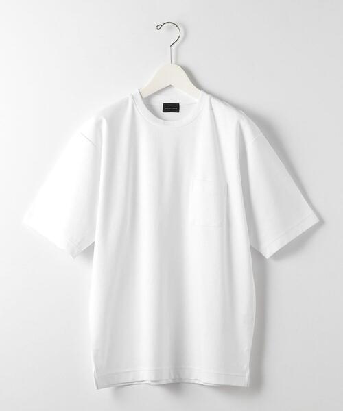 green label relaxing(グリーンレーベルリラクシング)の「オーガニックポンチ クルーネック 半袖 カットソー -抗菌- OVLG(Tシャツ/カットソー・メンズ・ブラック/ホワイト/ロイヤルブルー/モカ・S/M/XL/L/XXL)」の16枚目の写真
