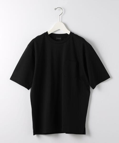 green label relaxing(グリーンレーベルリラクシング)の「オーガニックポンチ クルーネック 半袖 カットソー -抗菌- OVLG(Tシャツ/カットソー・メンズ・ブラック/ホワイト/ロイヤルブルー/モカ・S/M/XL/L/XXL)」の11枚目の写真