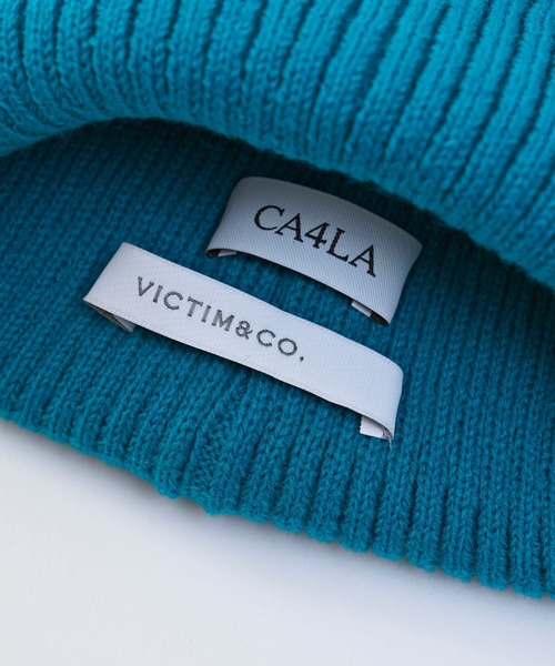 VICTIM(ヴィクティム)の「VICTIM ヴィクティム / ×CA4LA / BASIC KNIT CAP / VTM-22-A-002(ニットキャップ/ビーニー・メンズ・ブラック/ブラウン/オフホワイト/ターコイズブルー/グリーン・FREE)」の9枚目の写真