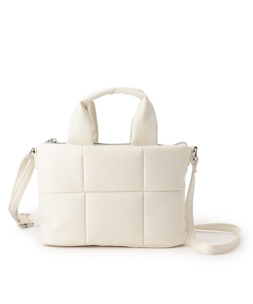 DRESKIP(ドレスキップ)の「◆キルティングショルダーバッグ(ショルダーバッグ・レディース・イエロー/アイボリー/ブラック・00)」の2枚目の写真