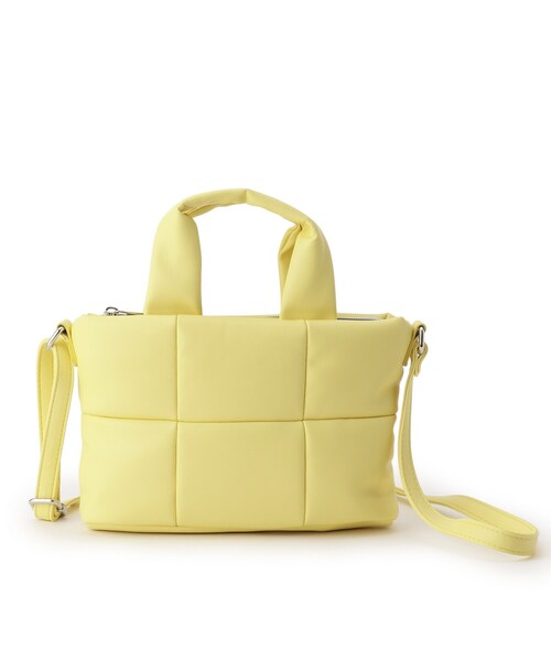 DRESKIP(ドレスキップ)の「◆キルティングショルダーバッグ(ショルダーバッグ・レディース・イエロー/アイボリー/ブラック・00)」の7枚目の写真