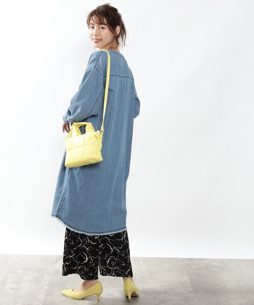 DRESKIP(ドレスキップ)の「◆キルティングショルダーバッグ(ショルダーバッグ・レディース・イエロー/アイボリー/ブラック・00)」の5枚目の写真