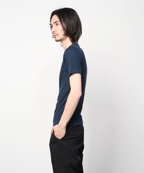 HANES（ヘインズ）の「【Hanes/ヘインズ】メンズ ビーフィー リブヘンリーネックTシャツ（Tシャツ/カットソー・メンズ・ホワイト/ブラック/ネイビー/ヘザーグレー・SMALL/MEDIUM/LARGE/X-LARGE）」の17枚目の写真