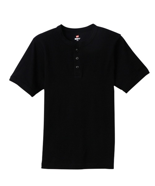 HANES(ヘインズ)の「【Hanes/ヘインズ】メンズ ビーフィー リブヘンリーネックTシャツ(トップス)」