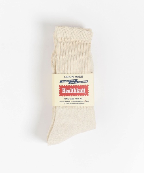 SENSE OF PLACE by URBAN RESEARCH（センスオブプレイスバイアーバンリサーチ）の「Healthknit 無地ソックスB 3P（ソックス/靴下・メンズ・アイボリー・ONE）」の4枚目の写真