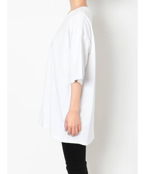 MURUA(ムルーア)の「MARTINZINE Tシャツ(Tシャツ/カットソー・レディース・ホワイト/ダークグレー・FREE)」の8枚目の写真